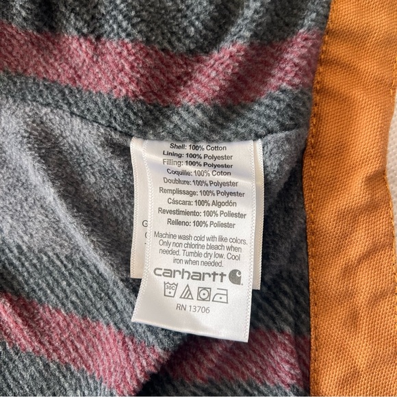 Carhartt Youth Boys' Blanket Lined Barn Chore Coat Sz S 7/8 - Picture 8 of 9